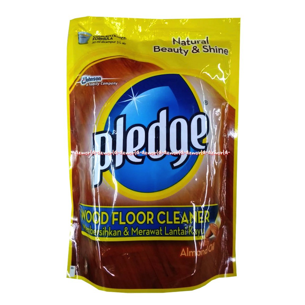 Pledge wood floor cleaner almond oil Pledge Refill Coklat 400ml Pleddge