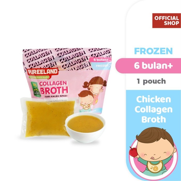 Pureeland Baby Chicken Collagen Bone Broth / Mpasi Bayi Organik