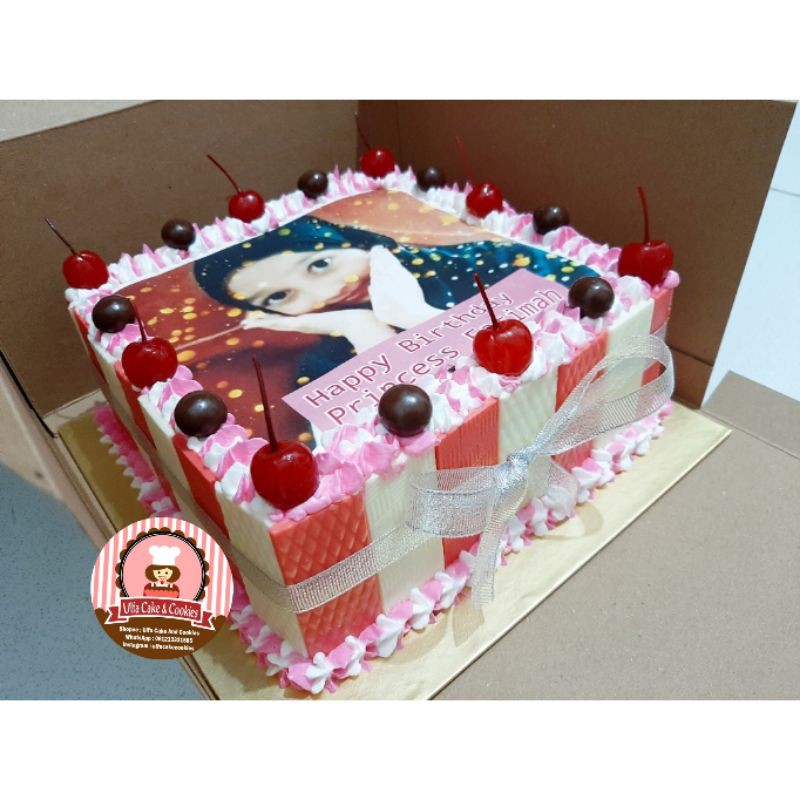 

Birthday cake edible kue ulang tahun foto photo sugar print