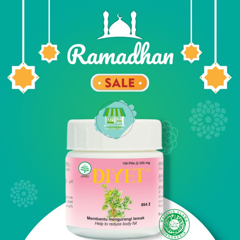 [BPOM] DIYET isi 100 Pil obat pelangsing badan obat diet herbal ampuh bpom obat pelangsing j slim he