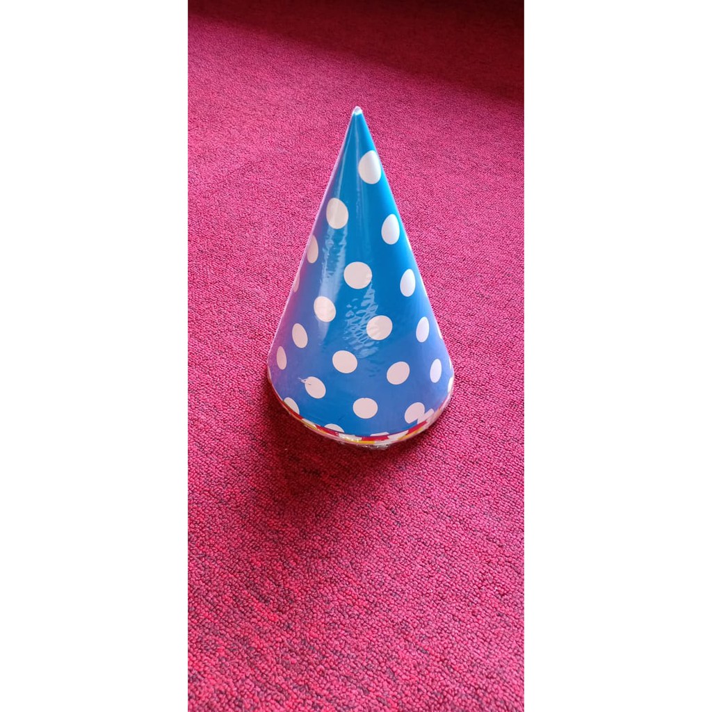 Topi Polkadot / Topi Kerucut Polkadot