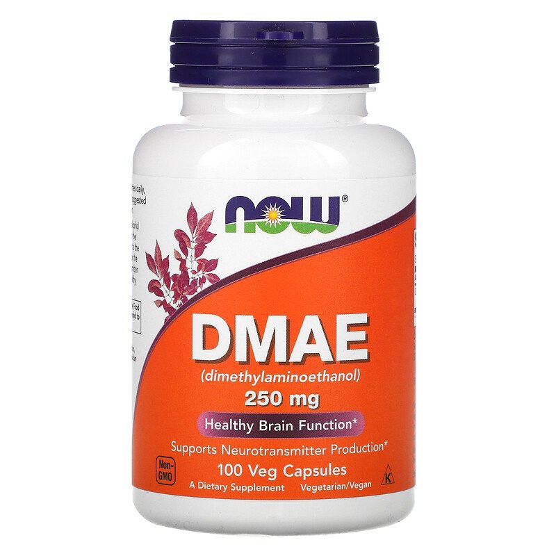 Now Foods DMAE 250 mg 100 Veg Cap Jaga Kesehatan Otak Ingatan ORI USA Import