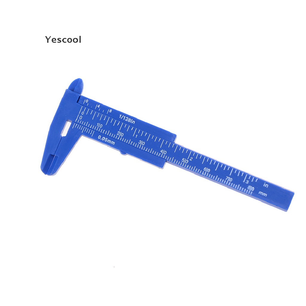 Yescool Jangka Sorong Mini 80mm Bahan Plastik Untuk Pelajar