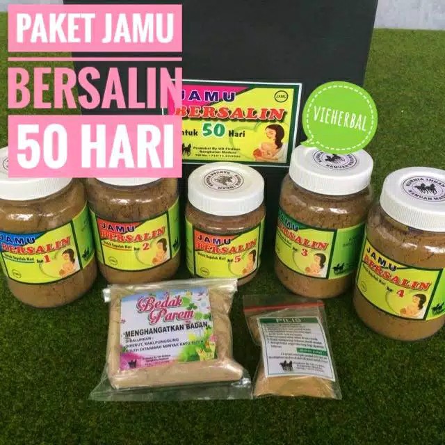 PAKET JAMU PERAWATAN KESEHATAN DIRI HABIS BERSALIN MELAHIRKAN RAMUAN MADURA LENGKAP 50 HARI NIFAS
