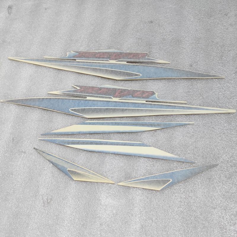 Stiker striping stripping decal graphic Honda Revo putih biru 2007 2008 Original ori Nos 100 cc