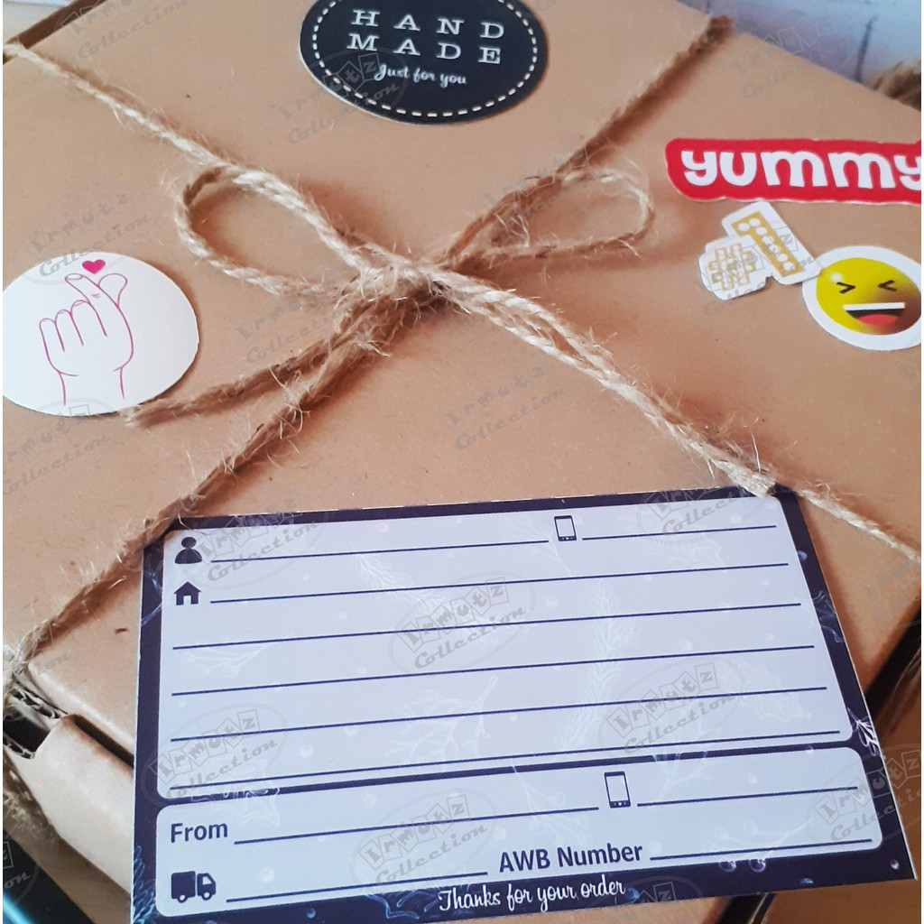 

Stiker Kemasan Makanan Minuman Pengiriman Dropship No. 18