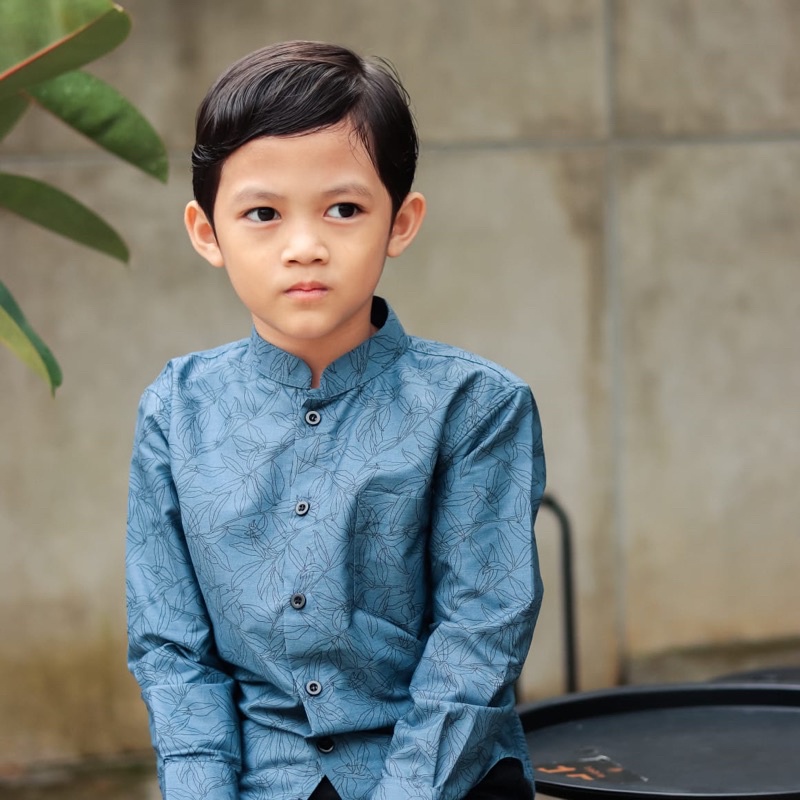 BatikBule Kemeja batik anak slimfit lengan panjang super promo