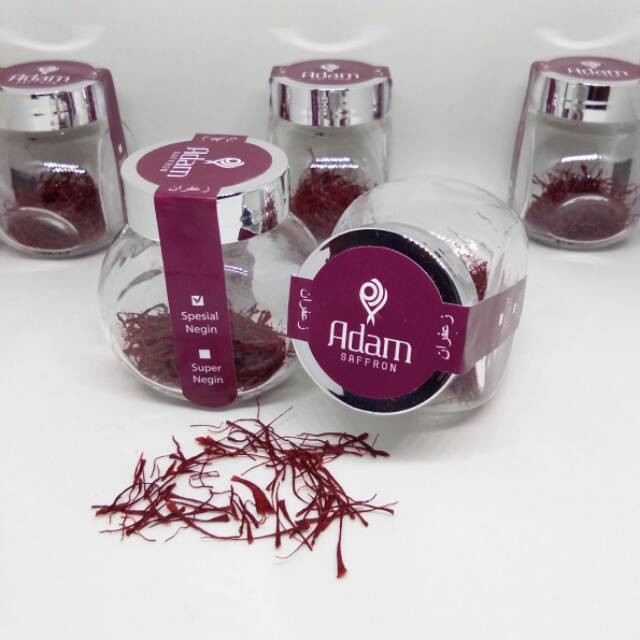 

Adam Saffron Za'faron Premium Quality Grade 1 A+ Special Negin 1 gram