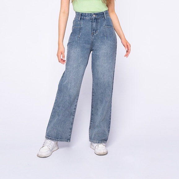 VIERLIN - Jeans 957 - CELANA JEANS BAGGY HIGHWAIST