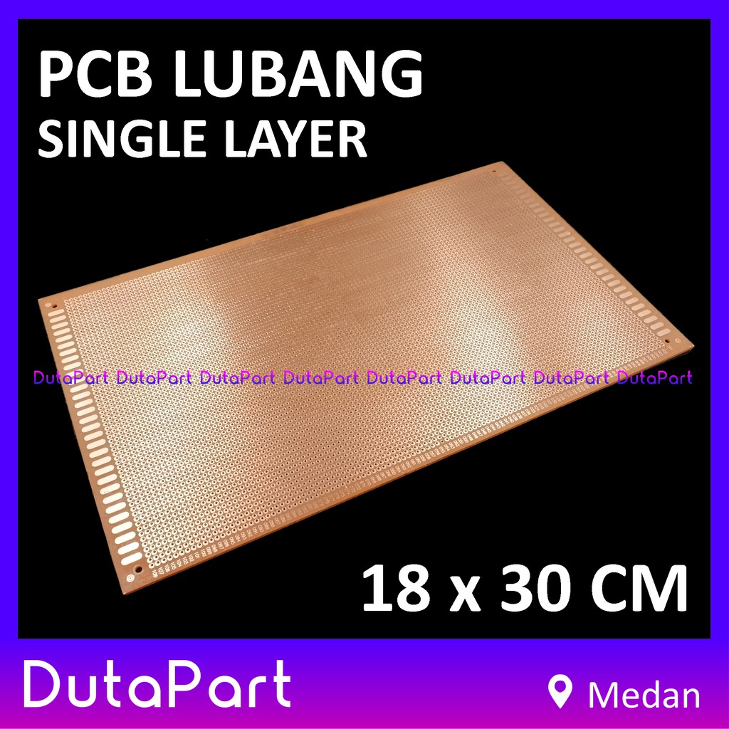 18x30 cm PCB Lubang Satu Sisi Single Layer Fiber 18*30 Prototype Board