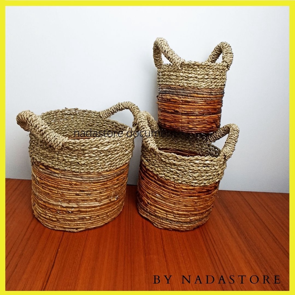 KERANJANG BANANA HANDLE 3 IN 1  / COVER POT  BANANA 3 IN 1 / TEMPAT POT