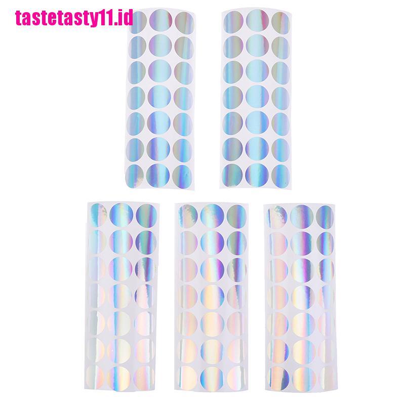 100 Pcs Stiker Segel Hologram Bentuk Bulat Ukuran 1 Inch Untuk Keamanan