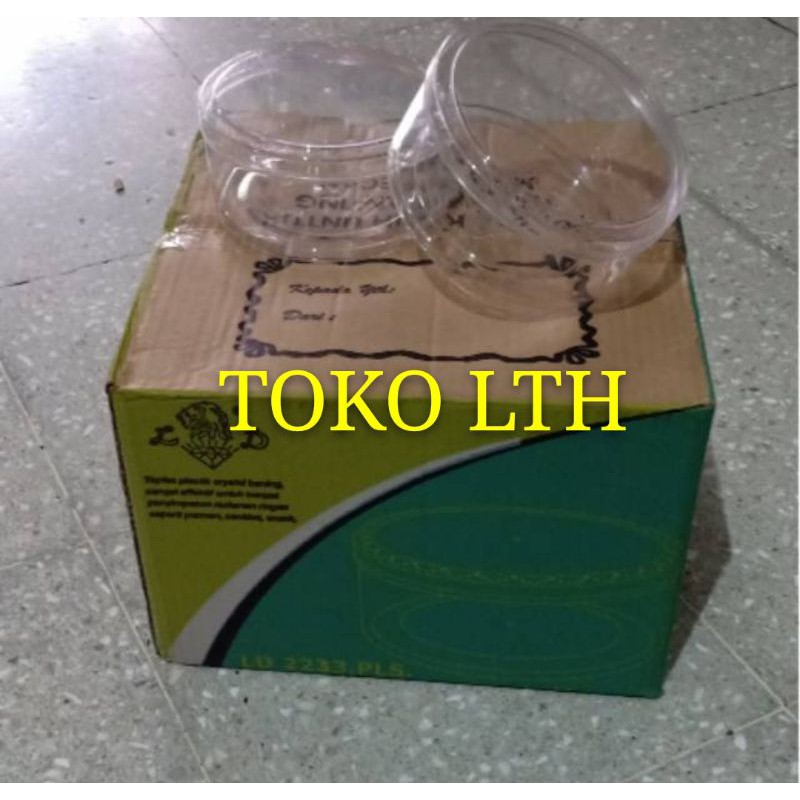 PER 12 PCS TOPLES KUE KERING BULAT 350 GRAM LD2233 STOPLES PLASTIK MIKA DELICE LD 2233