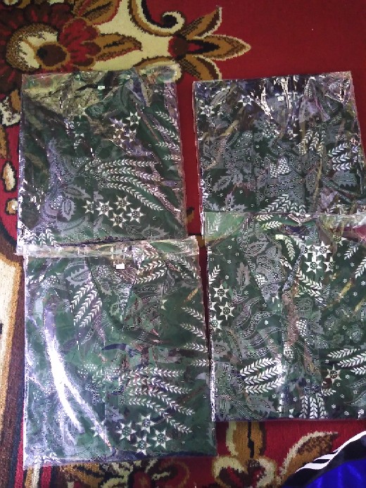 Couple Batik Ayah Dan Anak Laki-laki Motif Manggar Abu / Baju Ayah Dan Anak Termurah / Cod