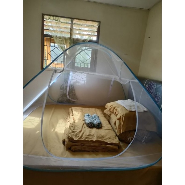 kelambu selambu 200 x 200 tenda lipat kasa penutup bayi anak kecil anti nyamuk Klambu outdoor