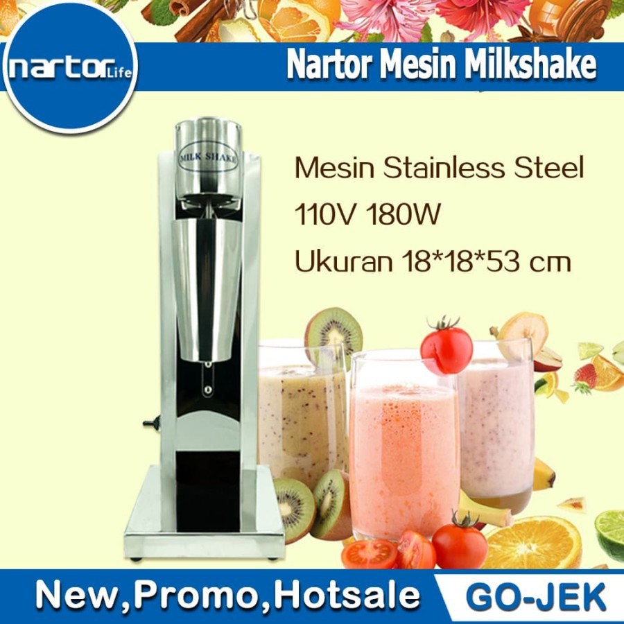Nartor Mesin Milkshake Tea Foam Stirring Maker Motor Tembaga Murni