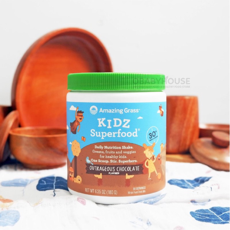 

Amazing Grass Kidz Superfood Outrageous Chocolate Flavor 180 gram