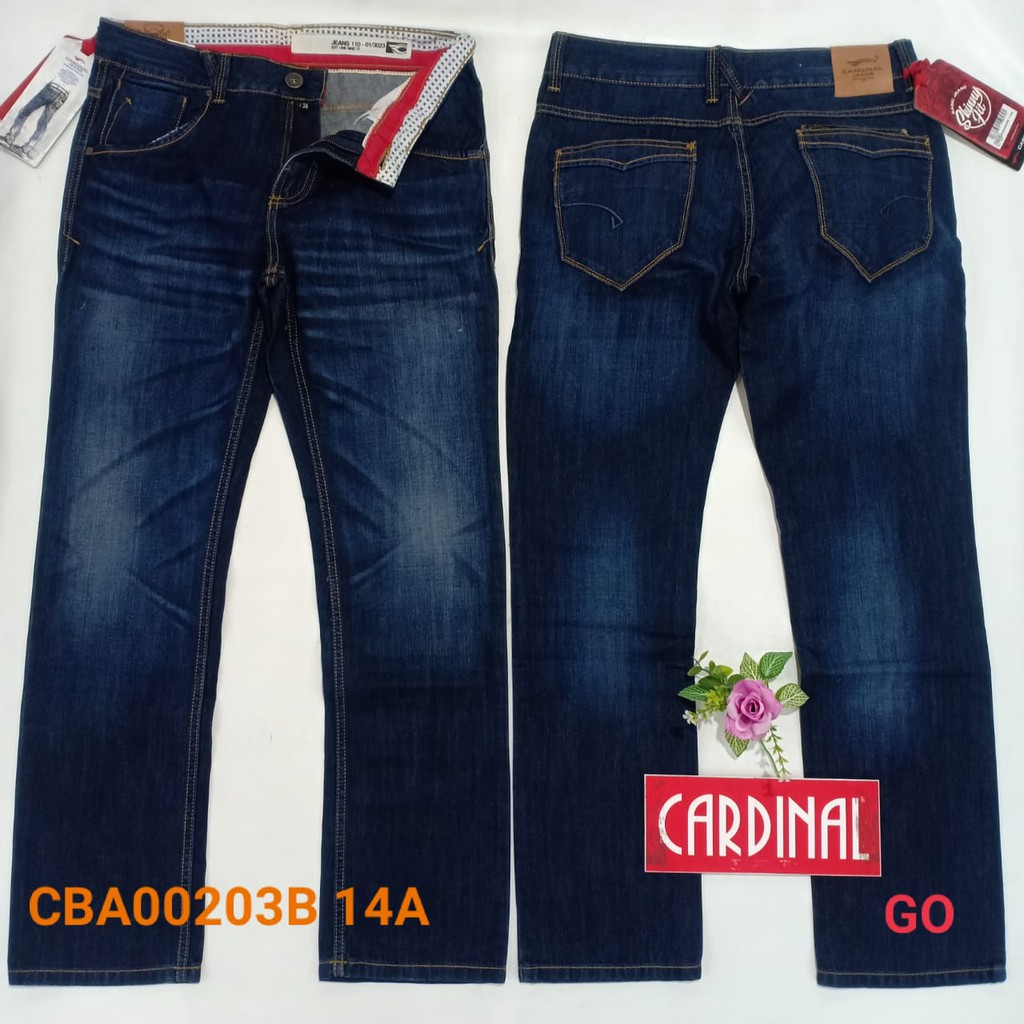 gof 35 CARDINAL CBCBA Celana Panjang Jeans Reguler Fit Slim Fit Straight Slim Bawahan Laki Dewasa