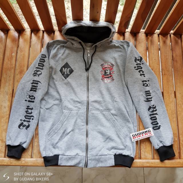Jaket sweater hoodie honda tiger 35 motor bikers not htci tab html mbi