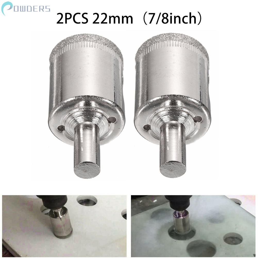 Drill Bit Hole Saw 2pcs For Stone Granite Marble Ceramic For Stone Glass Tile Tip Drill Bits Durable Shopee Indonesia