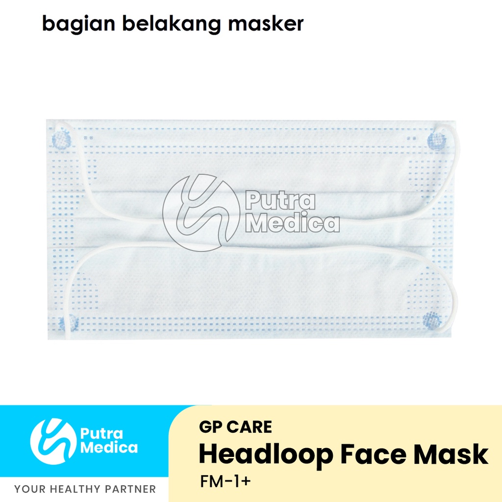 GP Care Masker Hijab [Blue] - 1 Box / Jilbab Mask / Penutup Pelindung Hidung Mulut