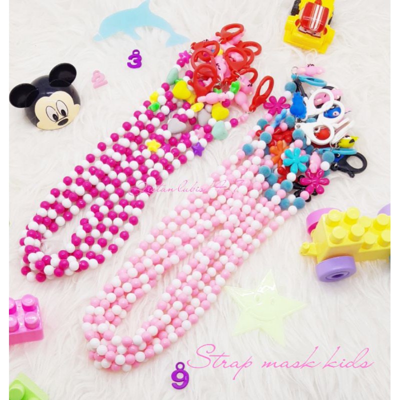 Strap mask anak pink fanta beli 10 free 2