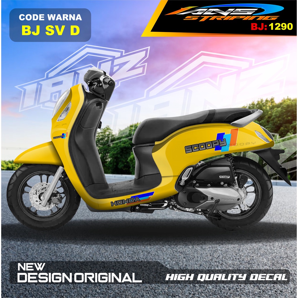 DECAL STICKER HONDA SCOOPY FULL BODY / STICKER VARIASI SCOOPY / STICKER TERBARU