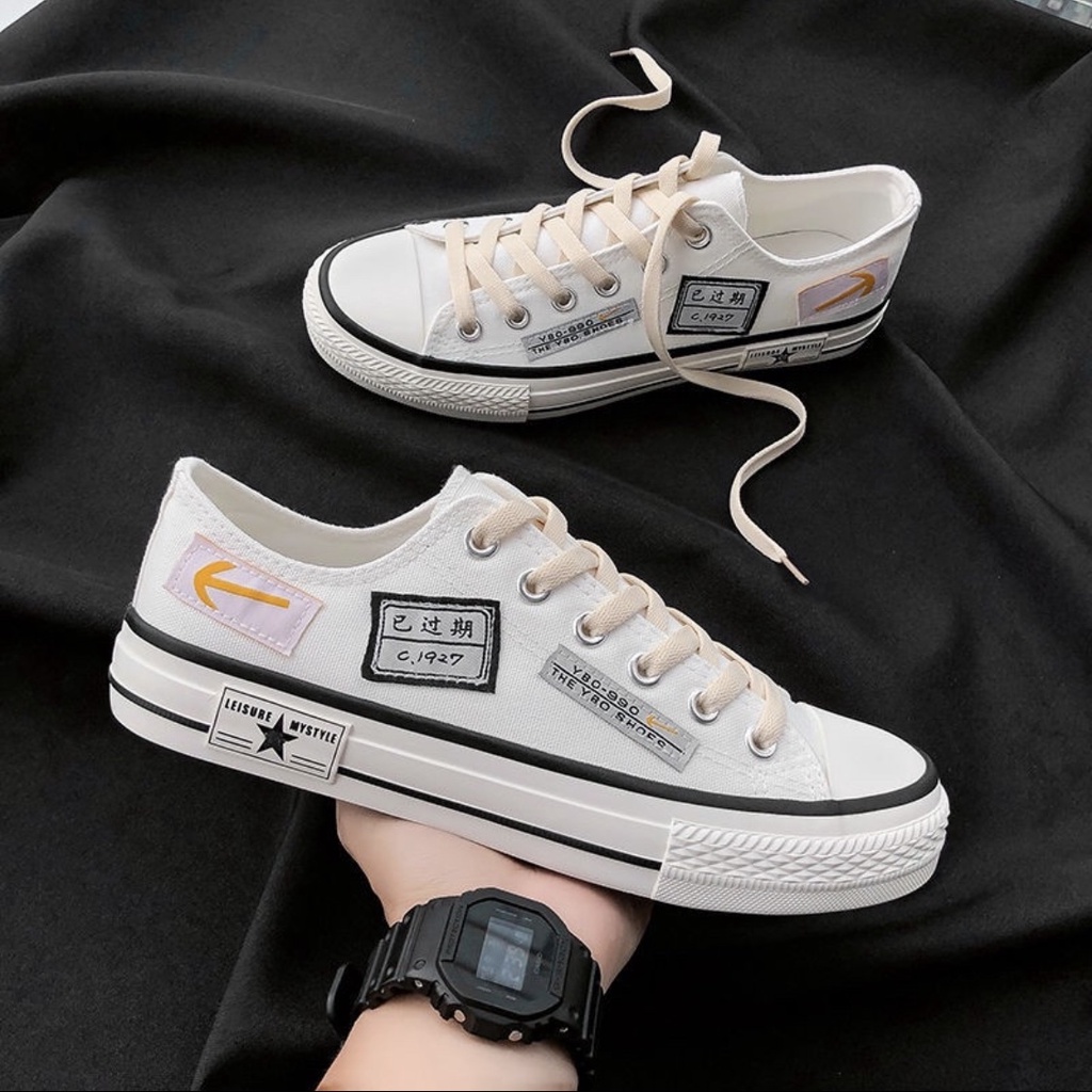 Sepatu Sneakers Import Outxide Korean Style Breatheable-White