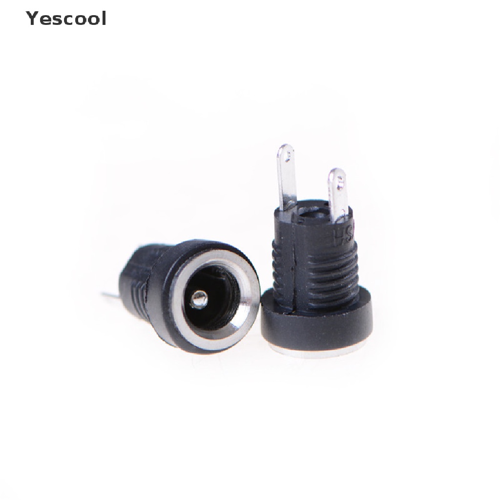 Yescool 10 Pcs Socket Jack Power Supply DC-022B Female 5.5x2.1mm