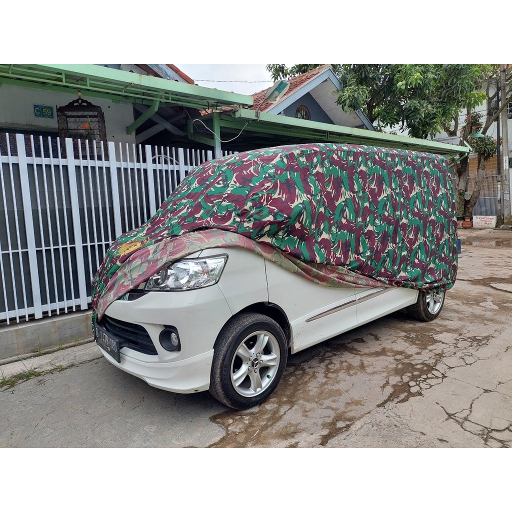SARUNG COVER SELIMUT MOBIL MOTIF LORENG TNI