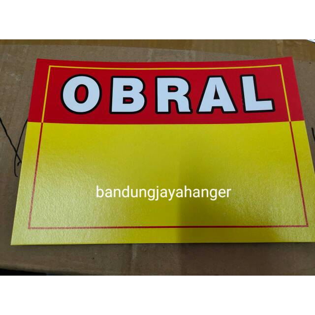 Kertas Obral Harga promo