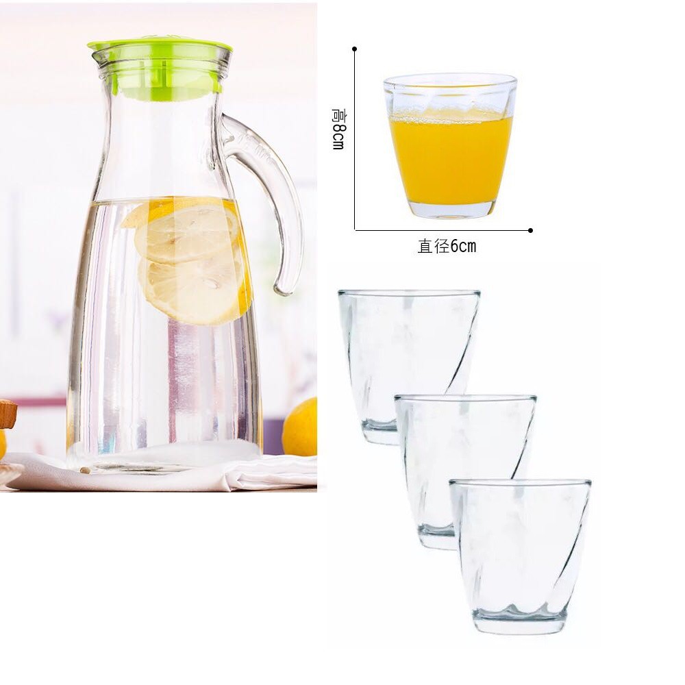 [5in1] WaterGlass Set | Gelas Ulir [2 Motif Pilihan]