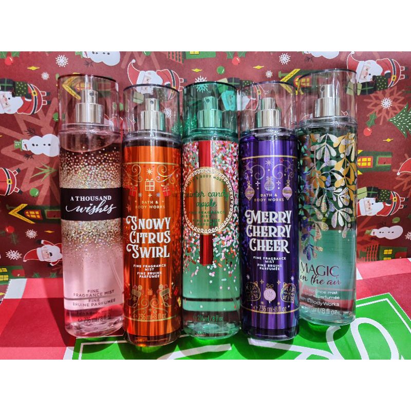 BBW bath and body works body mist shimmer parfum bbw