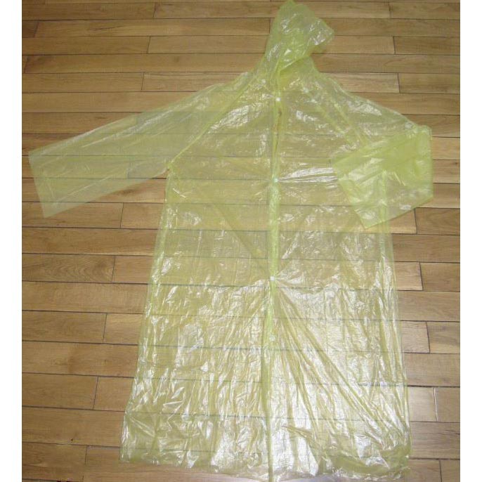 Jas Hujan Portable Filament Thick Section Raincoat with Button - JH045 - Transparent OMHASKTP