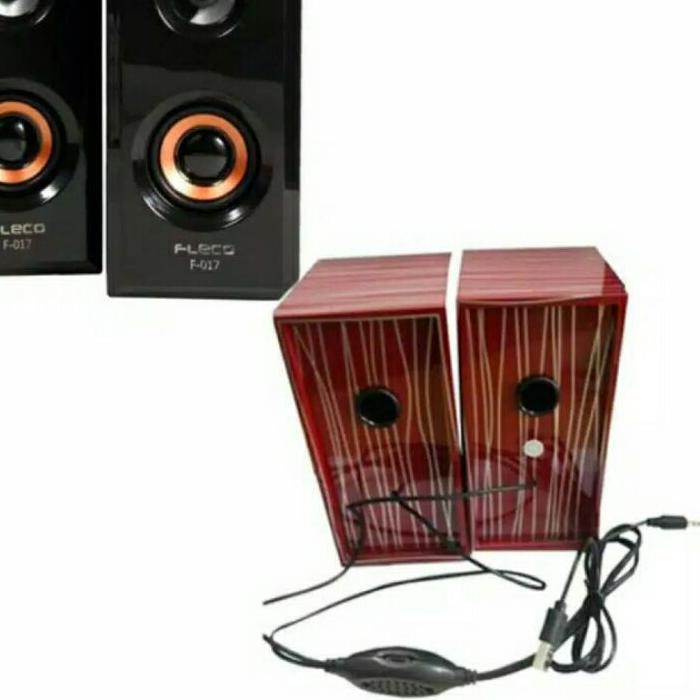 [ORIGINAL] Speaker Aktif Multi fungsi FLECO F-017 Speaker Laptop - Komputer - Hp Suara Super Bass Te