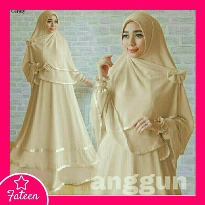 Baju Gamis Set Syari 303  Gamis Syari Terbaru 303   Hitam