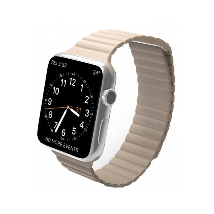 40/42mm Tali Jam Apple Watch series 1 2 3 4 iWatch Magnetic Leather Loop Strap Band