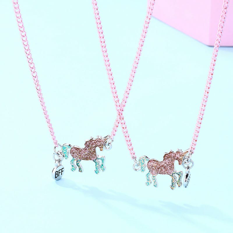 Kalung Unicorn Couple Teman Cewek Motif Best Friends Sahabat Anak