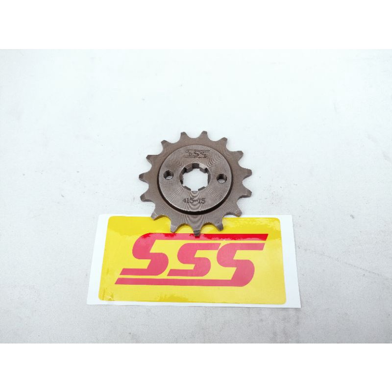 GEAR GIR DEPAN SSS 415 428 JUPITER VEGA MXKING NINJA VIXION MEGAPRO CB CBR R15 GSX SATRIA FU MX KLX CRF WR NINJA W175 SUPRA KARISMA GRAND REVO BLADE SMASH SHOGUN RXZ F1ZR RXKING XSR MT15 D-TRACKER