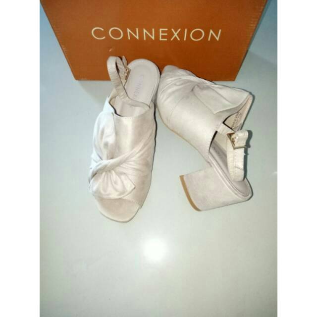 Sale Sandal sepatu wedges WHL14KH Connexion brand matahari