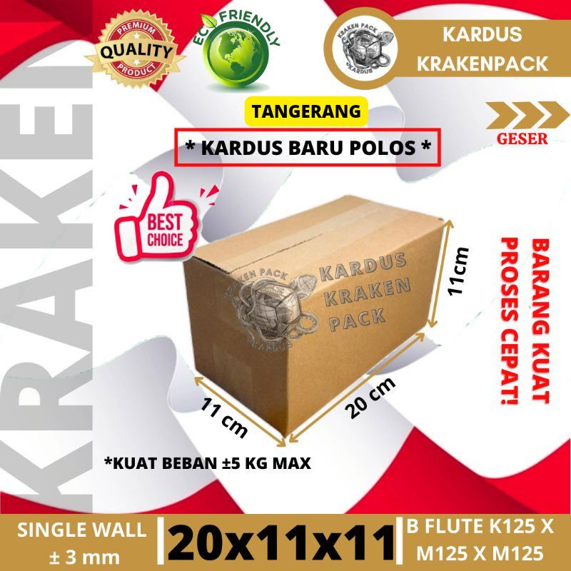 

KARDUS PACKING 20x11x11 DUS PACKING BOX KECIL BESAR KARDUS BOX COKLAT POLOS BARU PACKING OLSHOP KARDUS KADO