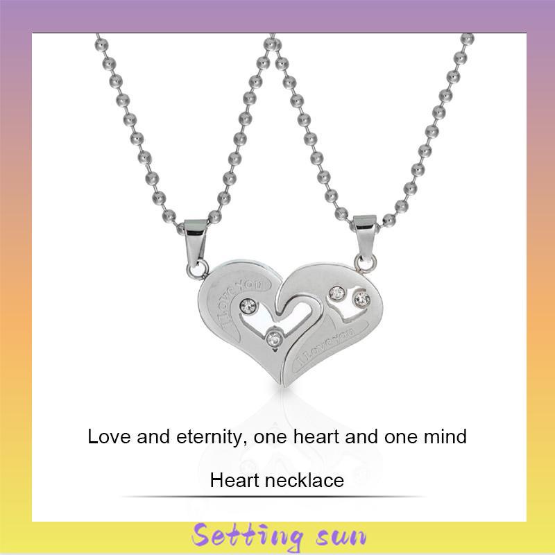 Love Magnet Kalung Couple Pelukan Choker Liontin Necklace Pasangan Cinta TN