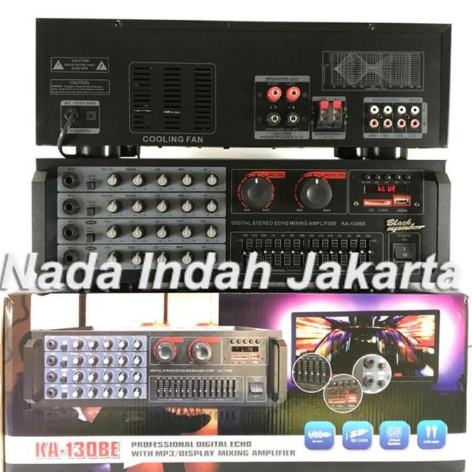 Amplifier BLACK SPIDER KA 130 BE Power Mixer Ampli Karaoke 130BE .