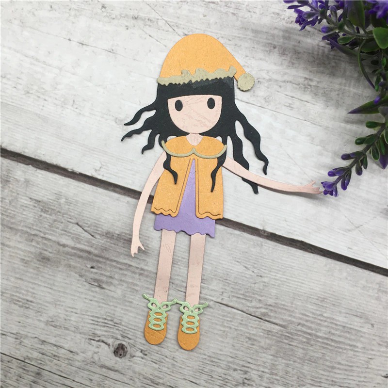 

Free Ongkir Hot Sale DIY Girl Christmas Girl Metal cutting Dies Stencils for Scrapbooking Embossing