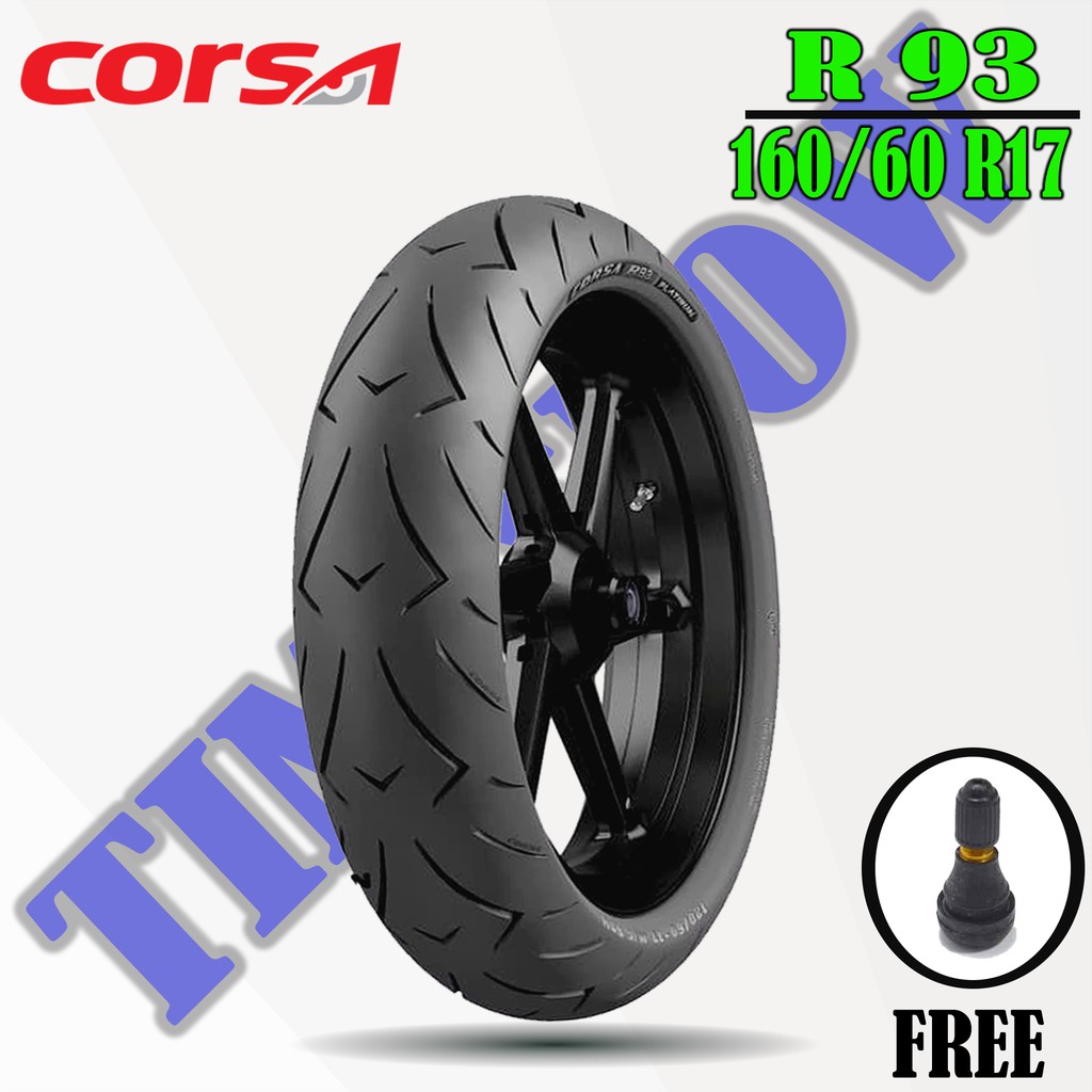 Ban Motor MOGE (Motor Batangan) // CORSA R93 160/60 Ring 17 Tubeless