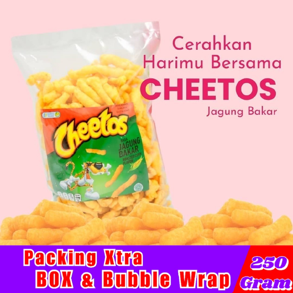 

Jajanan Jadul TES Cheetos Jagung Bakar 250gr / Cheetos Balado - Hufaida Snack makanan ringan