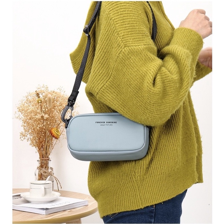 Tas Selempang Kecil Kulit Wanita Dompet Hp Cewek D0252