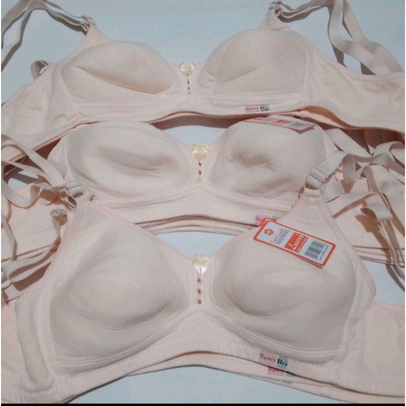 bra Lauren/bh tidak berbusa/bh tidak berkawat/ bh remaja dan dewasa/bh kancing dua /underware wanita