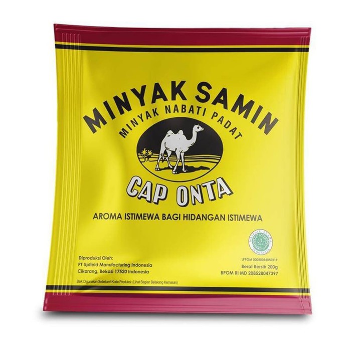 

Minyak Samin Cap Onta | Minyak Nabati Padat 1 Bungkus 200 gr