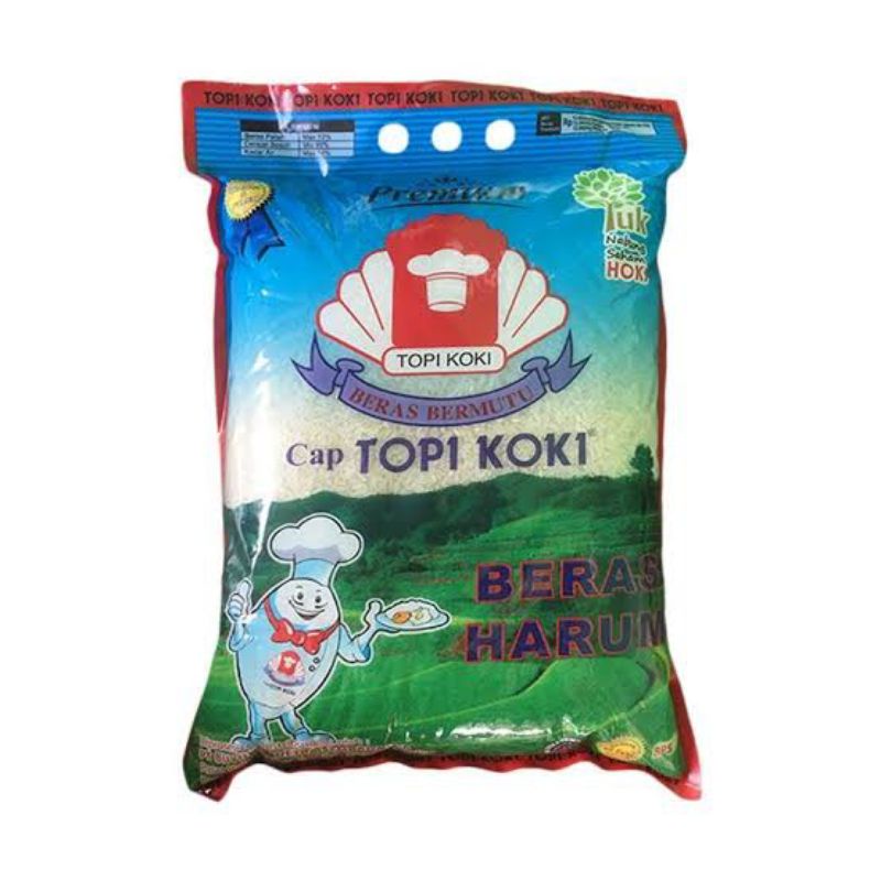 Beras cap topi koki beras harum premium 5kg